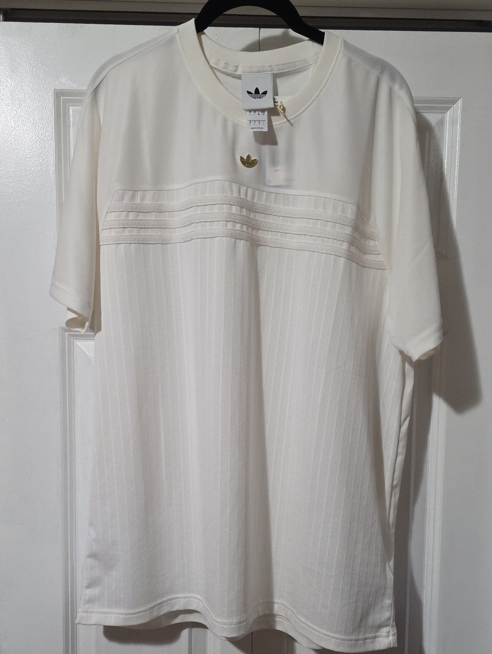 adidas Cream Short-Sleeve Minimalist Tee